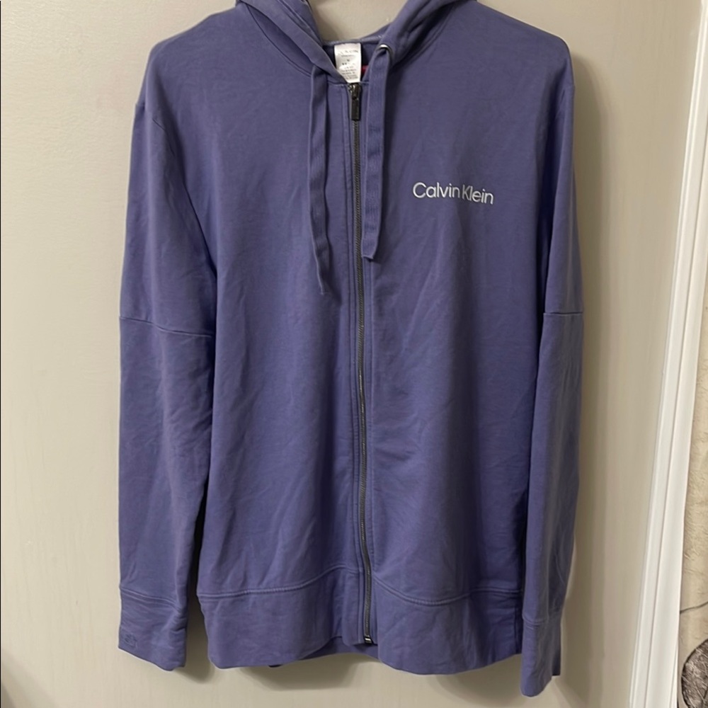 Calvin Klein Purple Zip-Up Hoodie